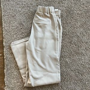 Abercrombie Tailored Wide Leg Pants - Beige size small